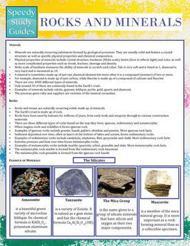 Rocks and Minerals (Speedy Study Guide)