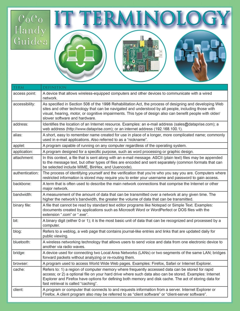 IT Terminology: Information Technology Terminology