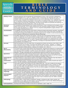 Bible Terminology and Guide (Speedy Study Guide)