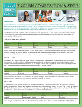 English Composition & Style