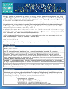 Diagnostic and Statistical Manual of Mental Health Disorders (Speedy Study Guide)