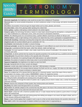Astronomy Terminology (Speedy Study Guide)