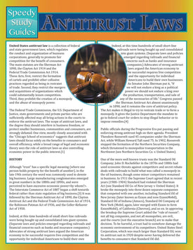 Antitrust Laws (Speedy Study Guide)