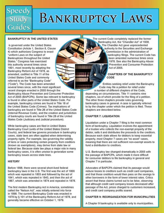 Bankruptcy Laws (Speedy Study Guide)