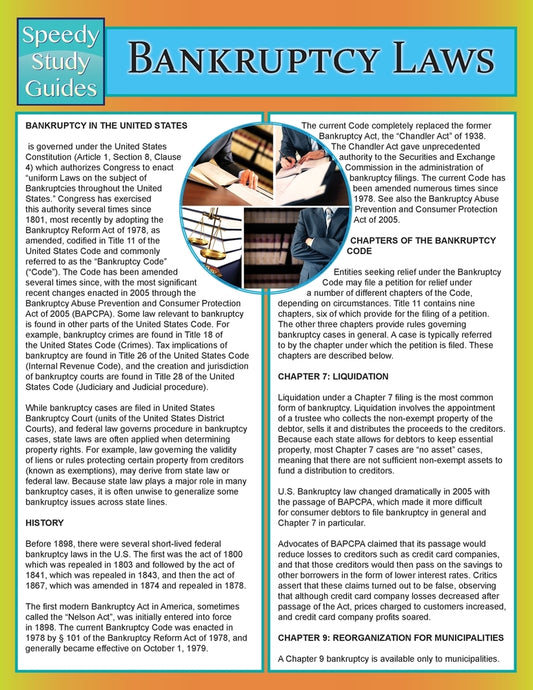 Bankruptcy Laws (Speedy Study Guide)