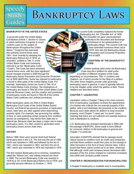 Bankruptcy Laws (Speedy Study Guide)