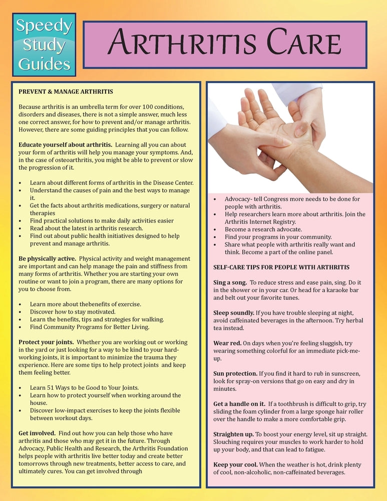 Arthritis Care (Speedy Study Guide)
