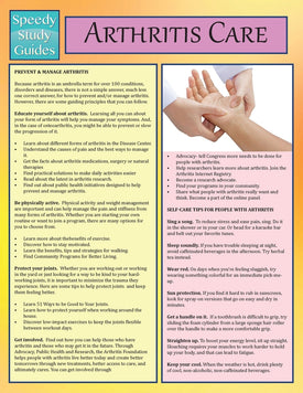 Arthritis Care (Speedy Study Guide)