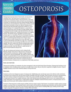Osteoporosis (Speedy Study Guide)