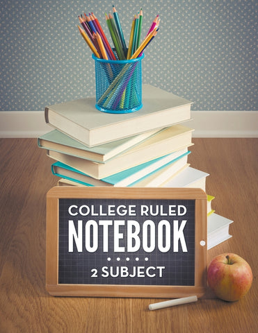 College Ruled Notebook: 2 Subject