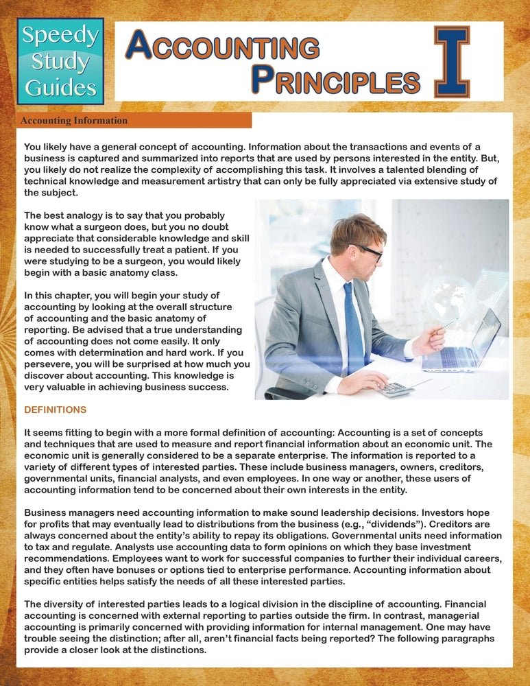 Accounting Principles 1  (Speedy Study Guides)