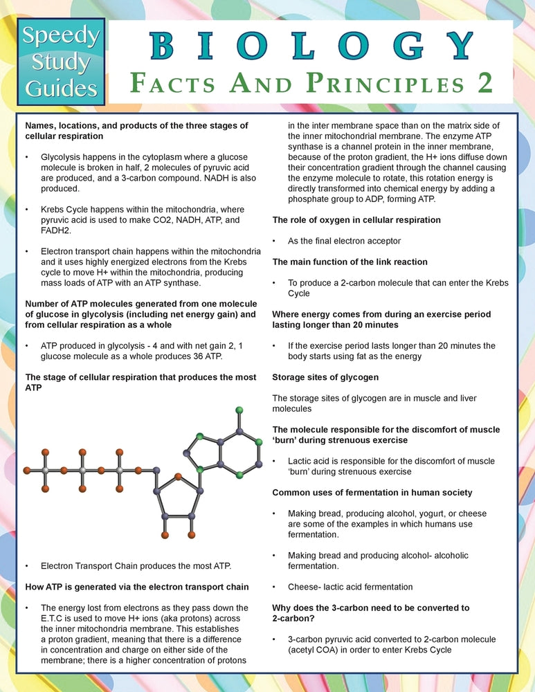 Biology Facts And Principles 2 (Speedy Study Guides)