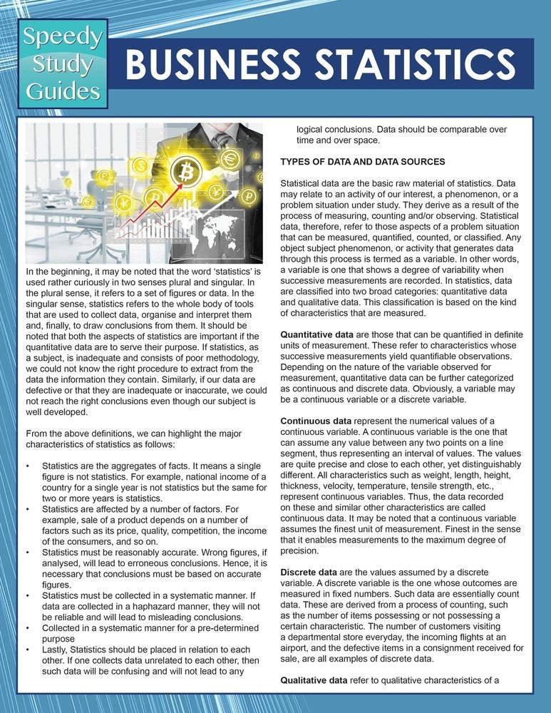 Business Statistics  (Speedy Study Guides)