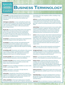 Business Terminology  (Speedy Study Guides)