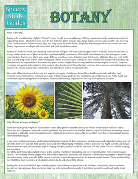 Botany (Speedy Study Guides)