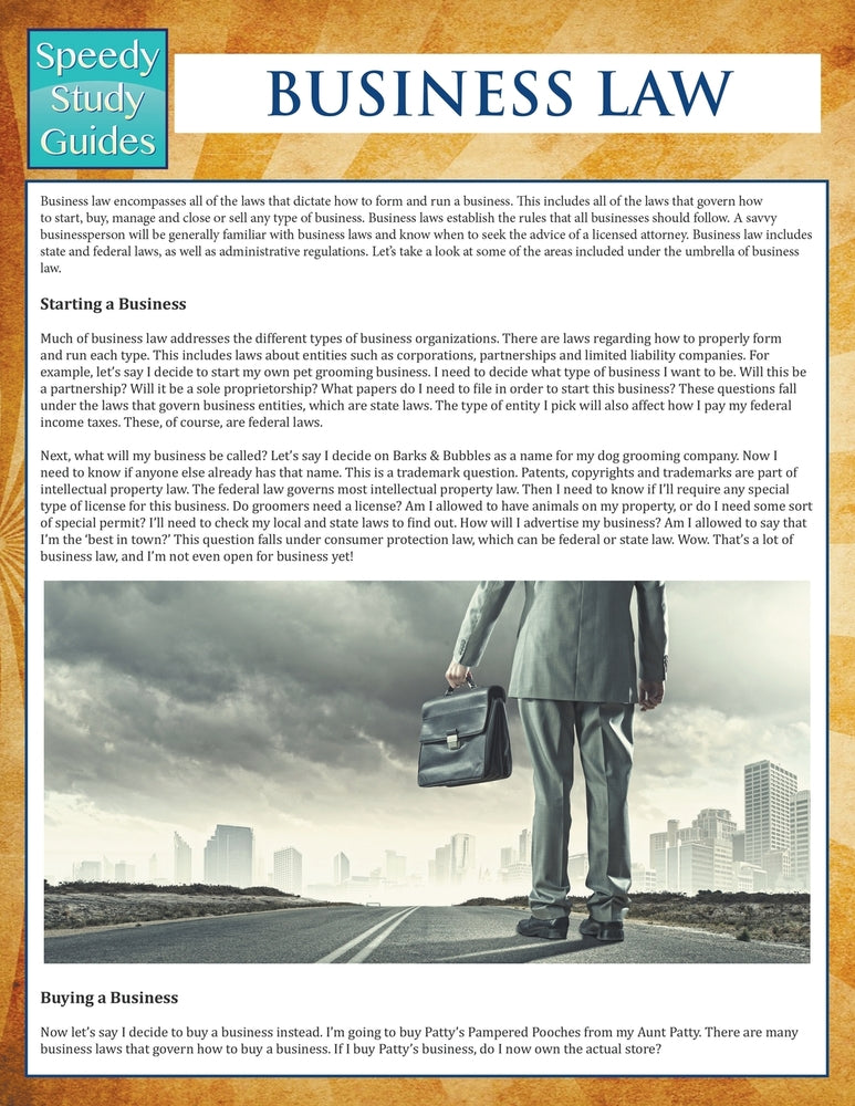 Business Law (Speedy Study Guides)