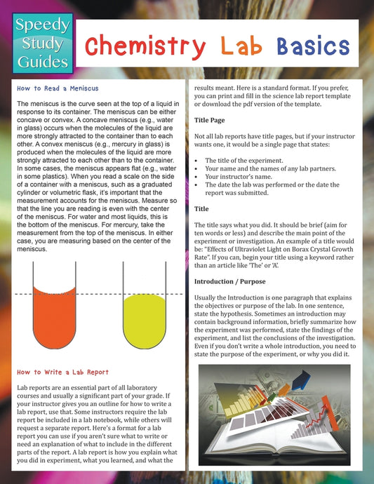 Chemistry Lab Basics (Speedy Study Guides)