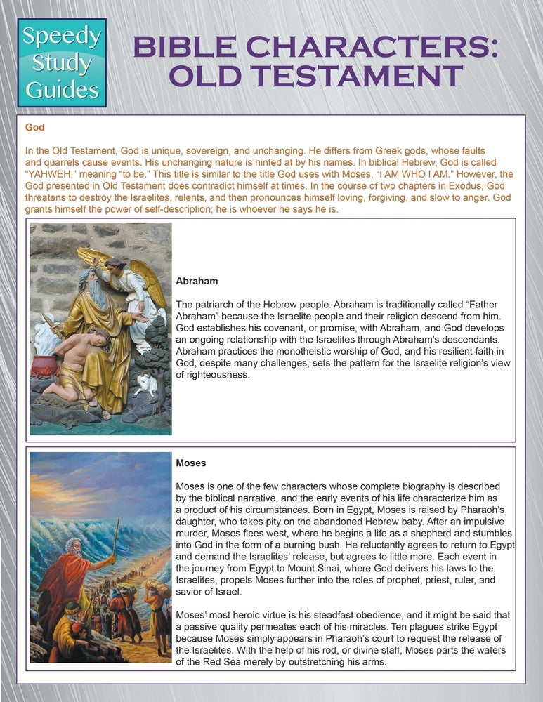 Bible Characters: Old Testament  (Speedy Study Guides)