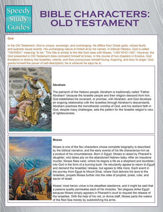 Bible Characters: Old Testament  (Speedy Study Guides)