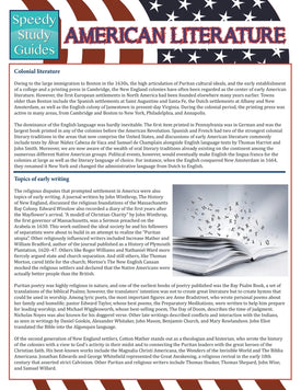 American Literature  (Speedy Study Guides)
