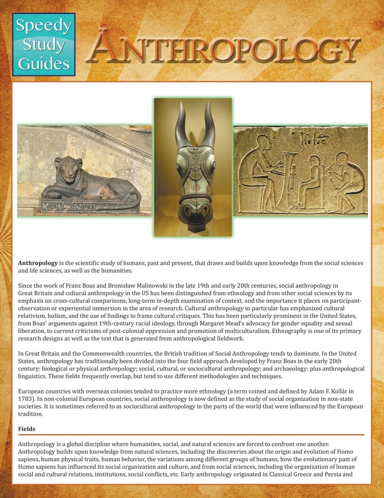 Anthropology (Speedy Study Guides)