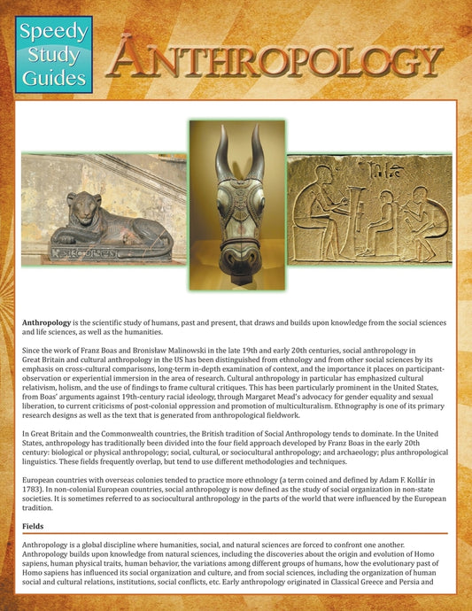 Anthropology (Speedy Study Guides)