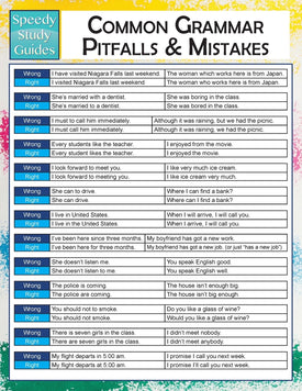 Common Grammar Pitfalls And Mistakes  (Speedy Study Guides)