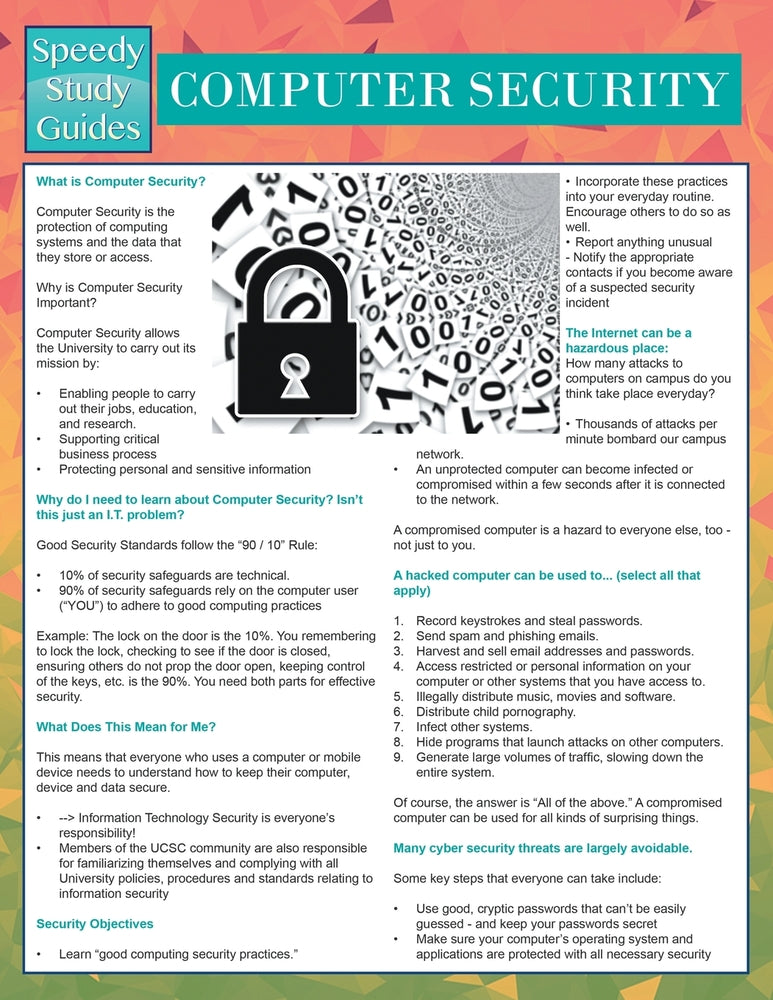 Computer Security (Speedy Study Guides)
