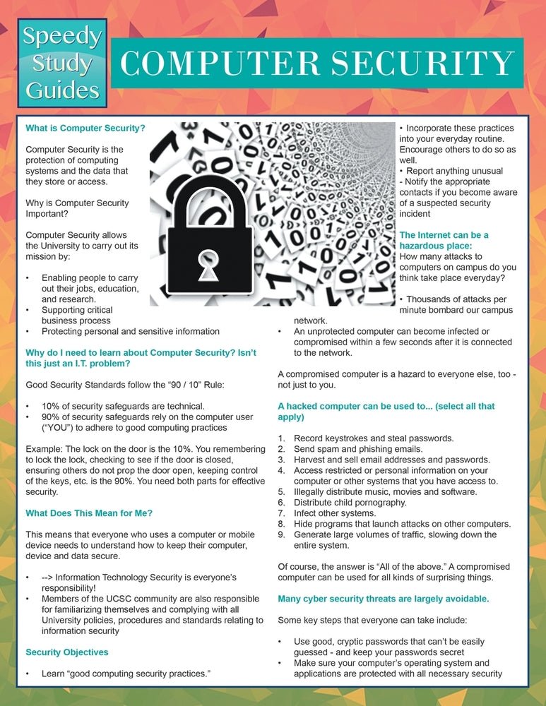 Computer Security (Speedy Study Guides)