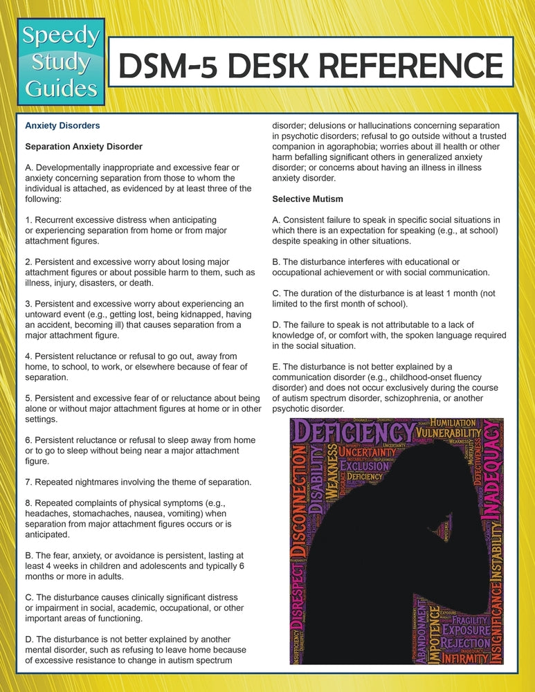 DSM-5 Desk Reference (Speedy Study Guides)