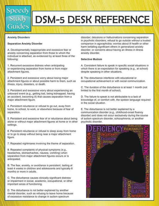 DSM-5 Desk Reference (Speedy Study Guides)