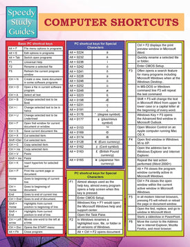 Computer Shortcuts  (Speedy Study Guides)