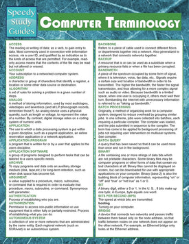 Computer Terminology (Speedy Study Guides)