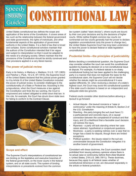 Constitutional Law  (Speedy Study Guides)