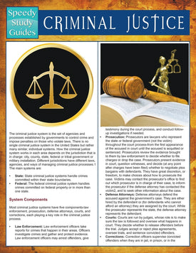 Criminal Justice (Speedy Study Guides)