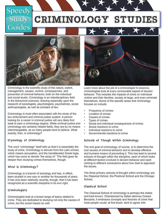 Criminology Studies (Speedy Study Guides)