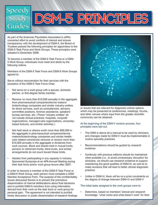DSM-5 Principles (Speedy Study Guides)