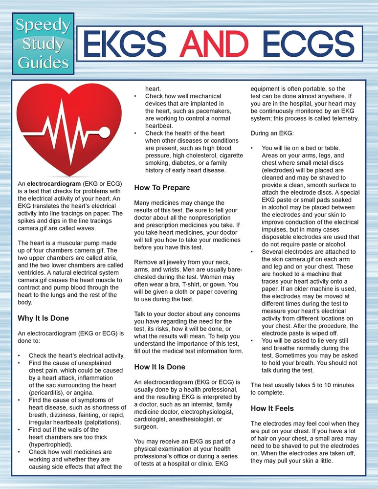 EKGS and ECGS (Speedy Study Guides)