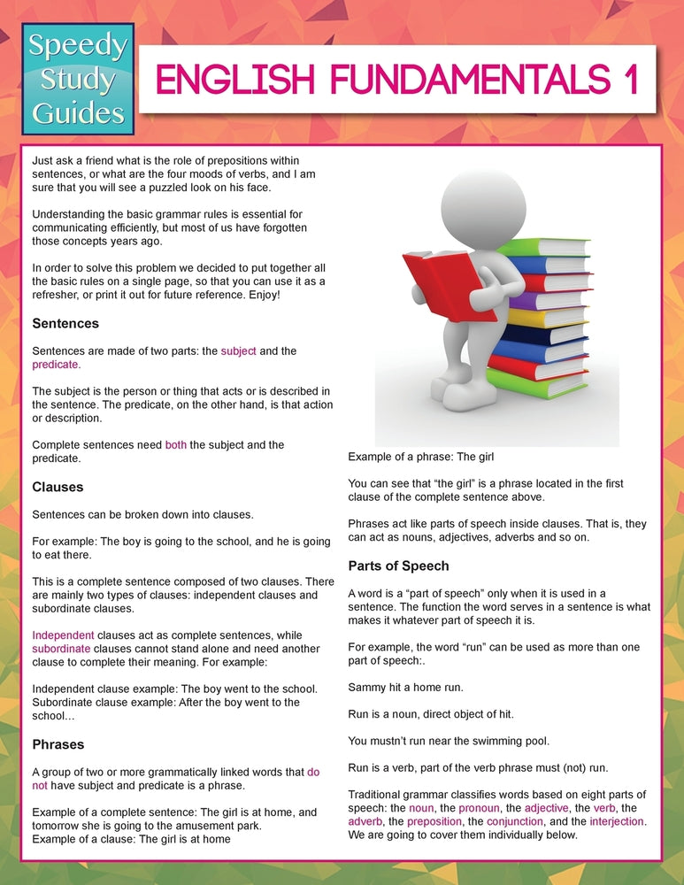 English Fundamentals 1 (Speedy Study Guides)