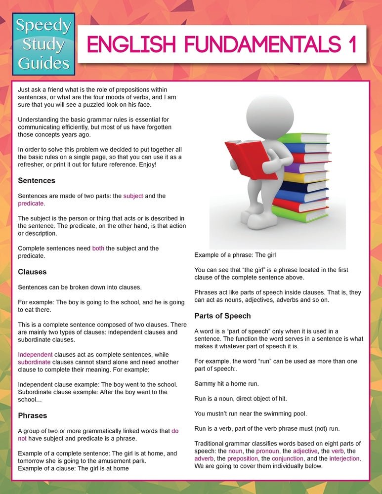 English Fundamentals 1 (Speedy Study Guides)