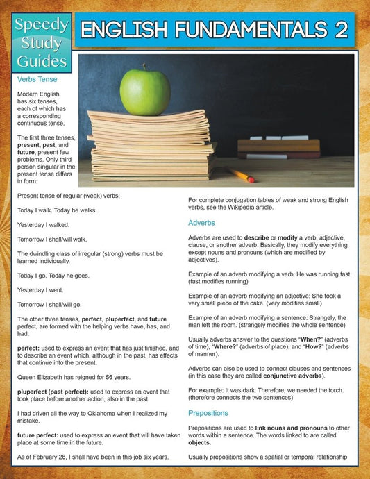 English Fundamentals 2 (Speedy Study Guides)