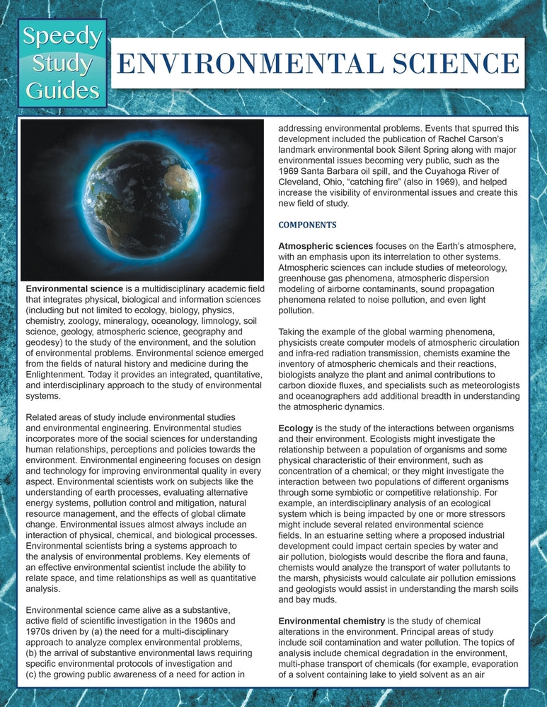 Environmental Science (Speedy Study Guides)