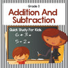 Grade 3 Addition And Subtraction: Quick Study For Kids (Math Books)
