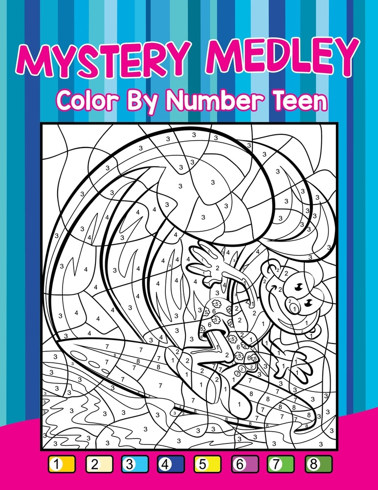 Mystery Medley: Color By Number Teen