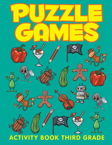 Puzzle Games: Activity Book Third Grade