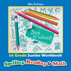 1st Grade Jumbo Workbook | Spelling Reading & Math