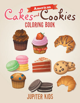 American Cakes and Cookies Coloring Book
