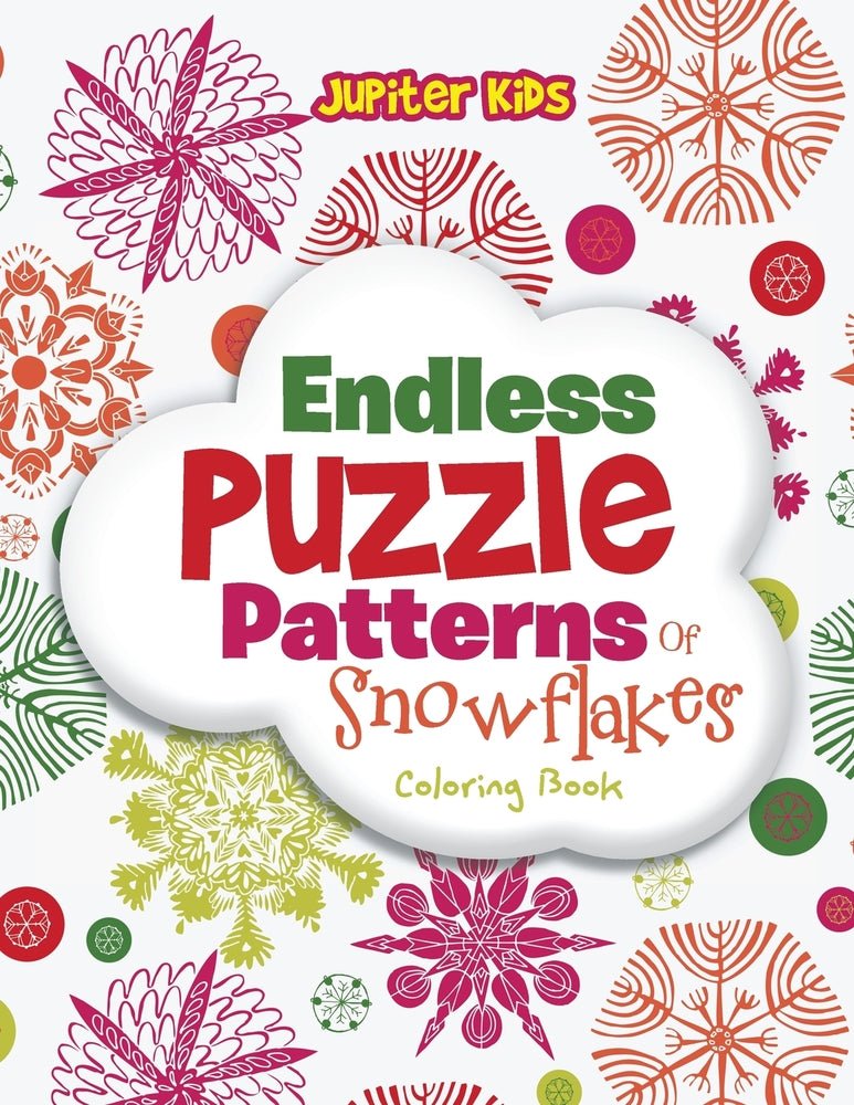 Endless Puzzle Patterns Of Snowflakes Coloring Book