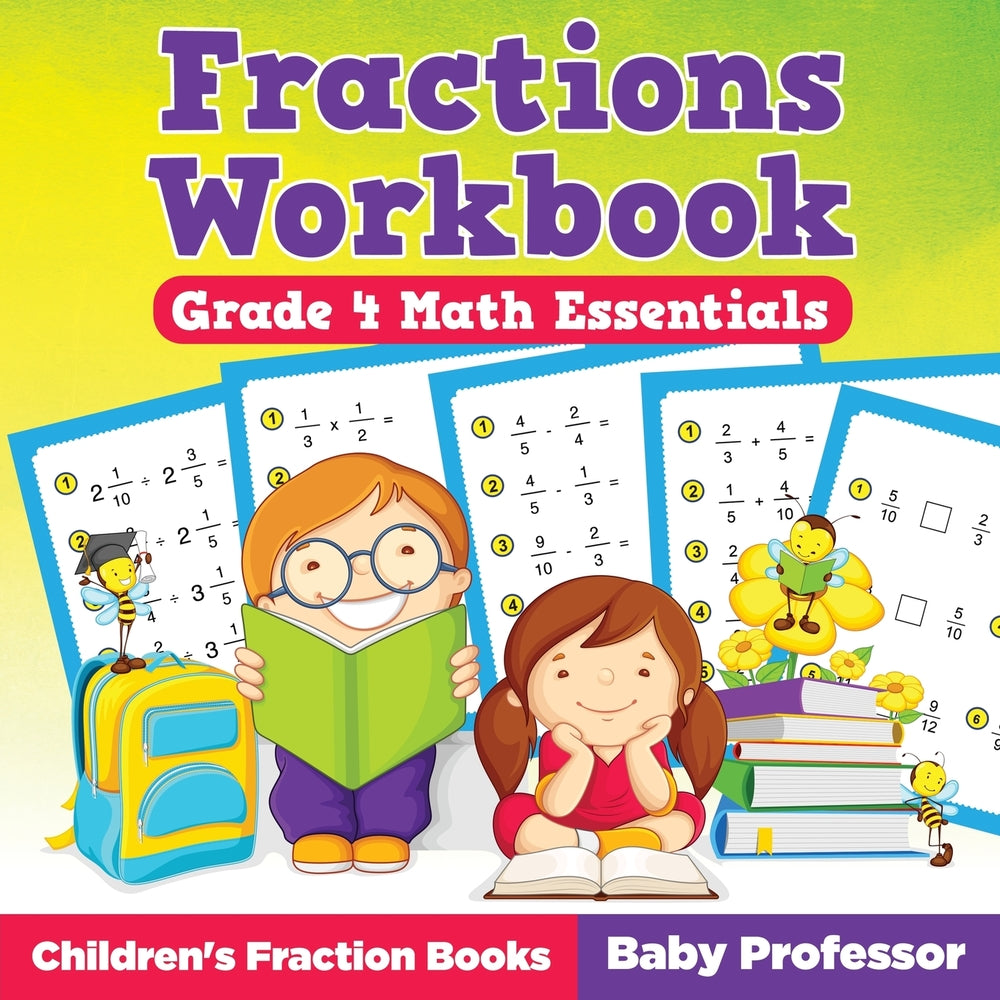 Fractions Workbook Grade 4 Math Essentials: Childrens Fraction Books
