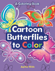 Cartoon Butterflies to Color a Coloring Book